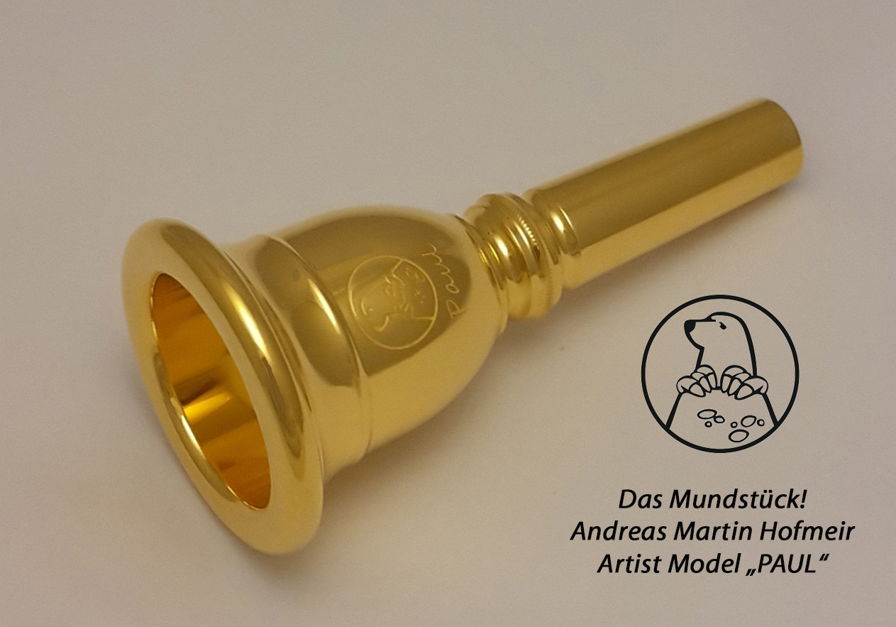 Hornboerse - Andreas Martin Hofmeir Tuba Mouthpiece Paul designed by  Perantucci - goldplated